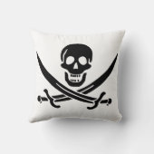 海賊旗 スカル 十字剣 クッション (裏面)