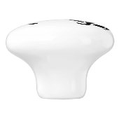 海賊旗 スカル 十字剣 セラミックノブ (側面)