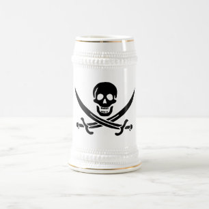 海賊旗 スカル 十字剣 ビールジョッキ