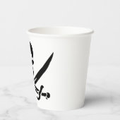 海賊旗 スカル 十字剣 紙コップ (裏面)