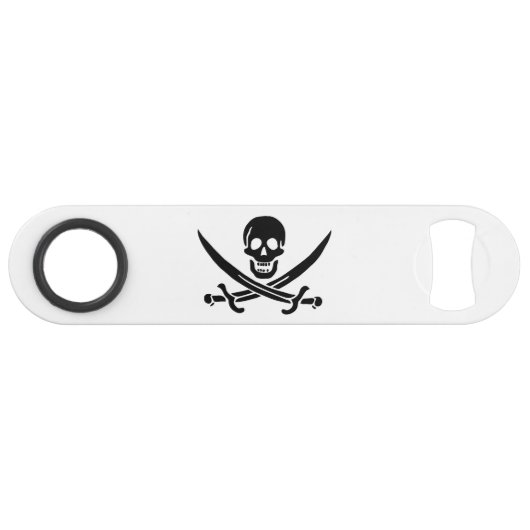 海賊旗 ドクロ 交差した剣 スピード栓抜き (正面(横))