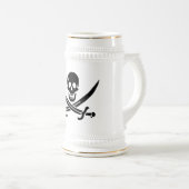 海賊旗 ドクロ 交差した剣 ビールジョッキ (正面右)