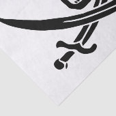海賊旗 ドクロ 交差した剣 薄葉紙 (詳細)