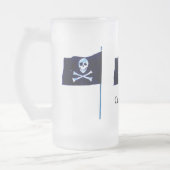 海賊旗 フロストグラスビールジョッキ (左)