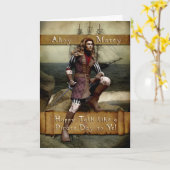 海賊日のような幸せな国際会議 カード (黄色い花)