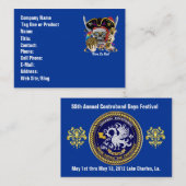 海賊日デュアルロゴ200年版Pls viewノート 名刺 (正面/裏面)