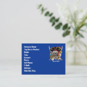 海賊日デュアルロゴ200年版Pls viewノート 名刺 (スタンド正面)