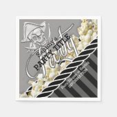 海賊日パーソナライズされたパーティー スタンダードカクテルナプキン (正面)