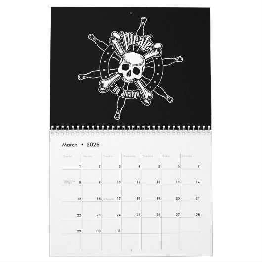 海賊暦 カレンダー (3月 2026)