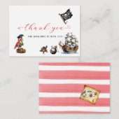 海賊水彩誕生会感謝してい会 ノートカード (正面/裏面)