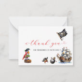 海賊水彩誕生会感謝してい会 ノートカード (正面)