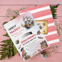 海賊水彩誕生日パーティー