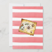 海賊水彩誕生日パーティー 招待状 (裏面)