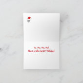 海賊海賊旗のサンタのクリスマスカード2 シーズンカード (内部)