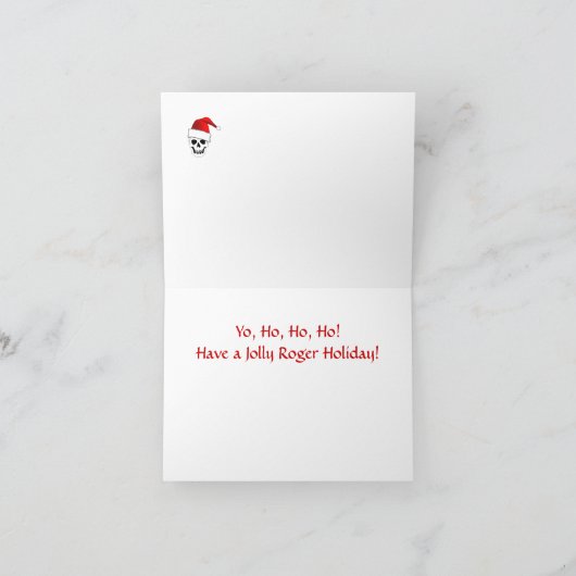 海賊海賊旗のサンタのクリスマスカード2 シーズンカード (内部)