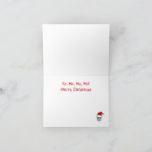 海賊海賊旗のサンタのクリスマスカード シーズンカード (内部)