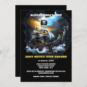 海賊海賊海賊船幽霊ガレオン海 招待状 (正面/裏面)