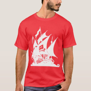 海賊湾のロゴの船 Tシャツ