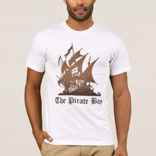 海賊湾-元のロゴ Tシャツ