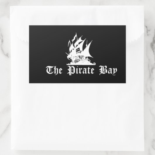 海賊湾 長方形シール (バッグ)