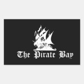 海賊湾 長方形シール (正面)