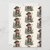 海賊熊をテーマにした誕生日パーティー 招待状 (裏面)