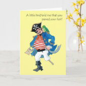 海賊版おめでとうカード カード (黄色い花)