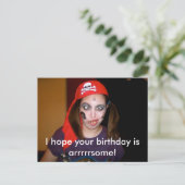 海賊版おもしろいハッピーバースデーはがきポストクロッシング ポストカード (スタンド正面)