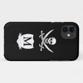 海賊版とモノグラム Case-Mate iPhoneケース (裏面(横))