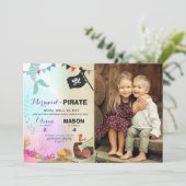 海賊版または人魚の誕生日の招待兄弟姉妹 招待状 (スタンド正面)