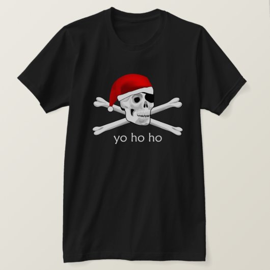 海賊版サンタヨーホーメンズシャツ Tシャツ (デザイン正面)