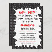 海賊版スカル誕生日カード (正面/裏面)