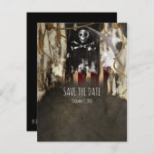 海賊版テーマパーティの招待状が日付を保存 案内ポストカード (正面/裏面)