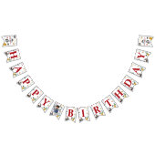 海賊版ハッピーバースデーパーティー バンティングフラッグ (全)