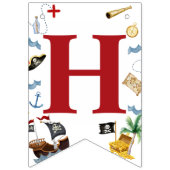 海賊版ハッピーバースデーパーティー バンティングフラッグ (第2の旗)