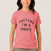 海賊版ハロウィーンの衣装を装う トライブレンドＴシャツ (正面)