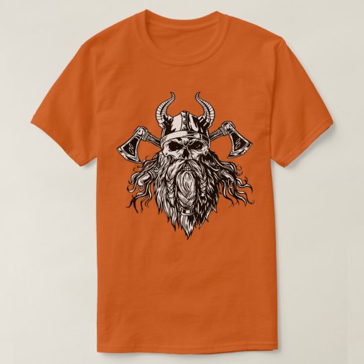 海賊版バイキングクラシックスカルTシャツ Tシャツ (デザイン正面)