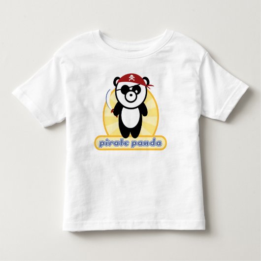 海賊版パンダキッズTシャツ トドラーTシャツ (正面)