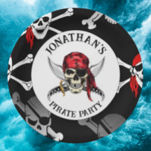 海賊版パーティースカル紙プレート