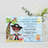 海賊版パーティー誕生日招待状 招待状 (スタンド正面)