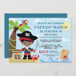 海賊版パーティー誕生日招待状 招待状