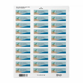 海賊版ビーチ差出人住所 ラベル (フルシート)