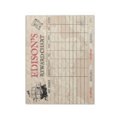 海賊版マップ報酬チャートパーソナライズされた名タスク ノートパッド (回転)