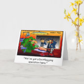 海賊版操作 楽しい漫画Tシャツ＆ギフト カード (黄色い花)