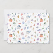 海賊版海ザシーボーイズ写真誕生日 招待状 (裏面)