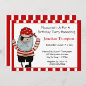 海賊版誕生日招待状 招待状 (正面/裏面)