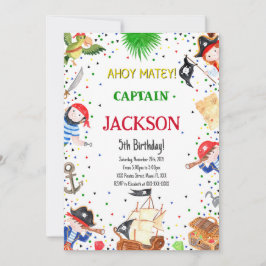 海賊版誕生日招待状 招待状