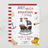 海賊版誕生日招待状 招待状 (正面/裏面)