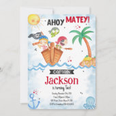 海賊版誕生日招待状 招待状 (正面)