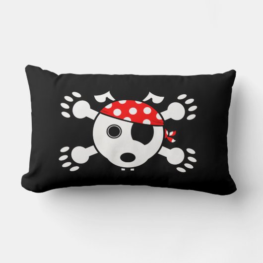 海賊犬 ランバークッション (正面)